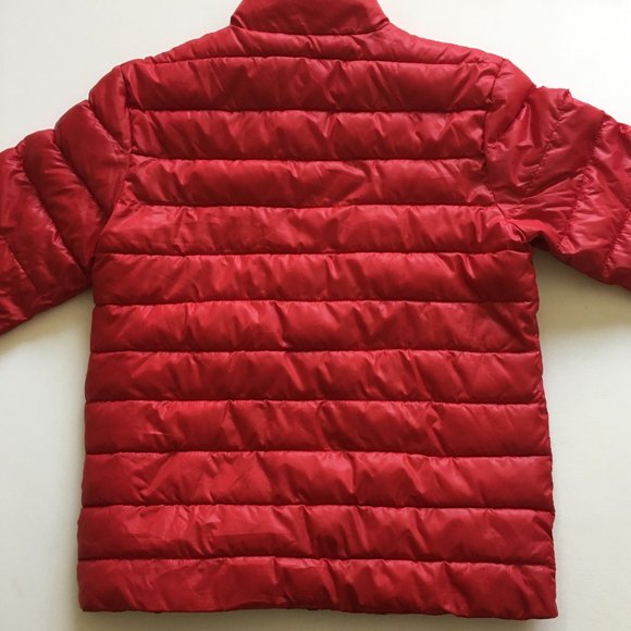 Mossimo Supply Co Women's Medium Red Puffer Jacket with Full Zip-Up Mock Neck - Picture 7 of 13